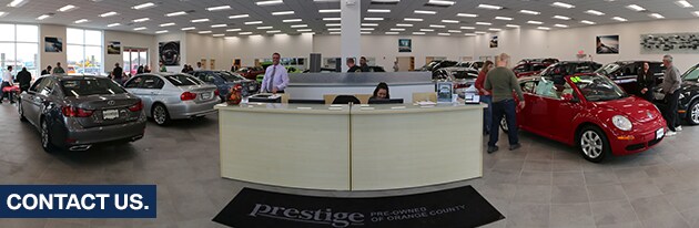 Contact Prestige Pre-Owned of Orange County