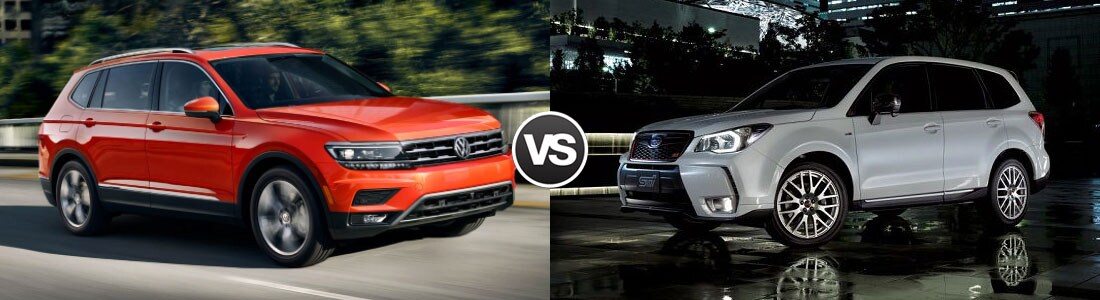 2018 Volkswagen Tiguan vs 2018 Subaru Forester