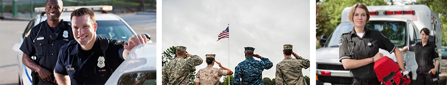 military and first responders