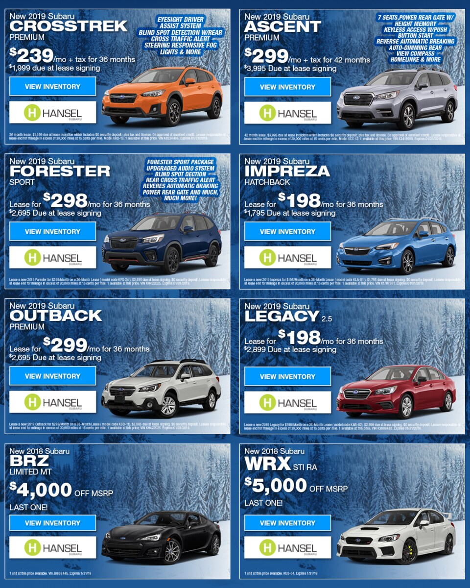 New Vehicle Specials