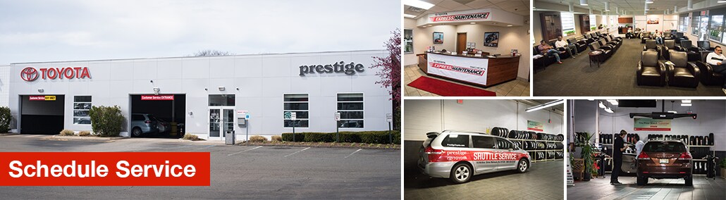 Schedule service at Prestige Toyota