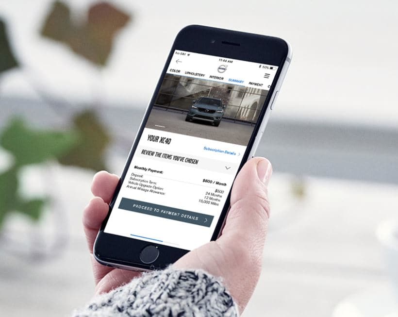 Care By Volvo - Confirm details