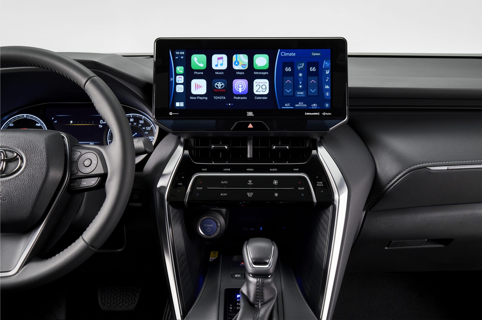 Interior of 2021 Toyota Venza