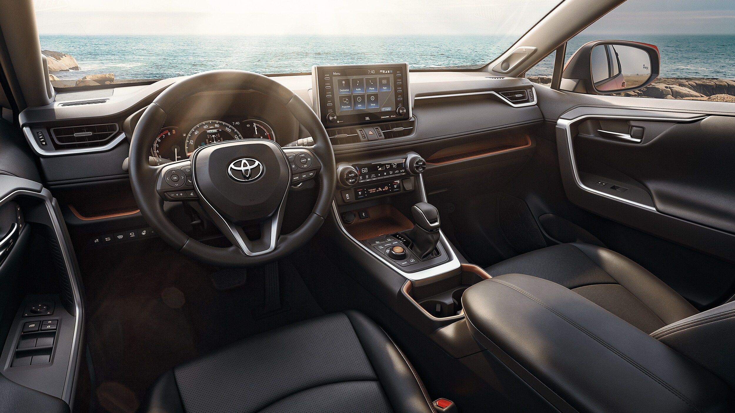 Interior of 2021 Toyota RAV4