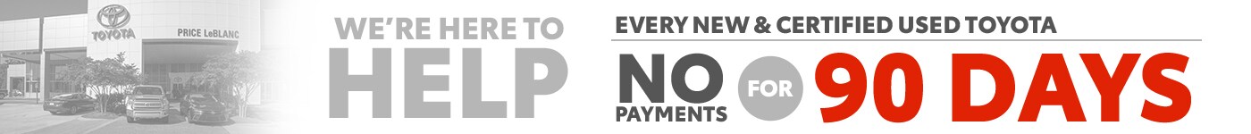 No Payments for 90 Days
