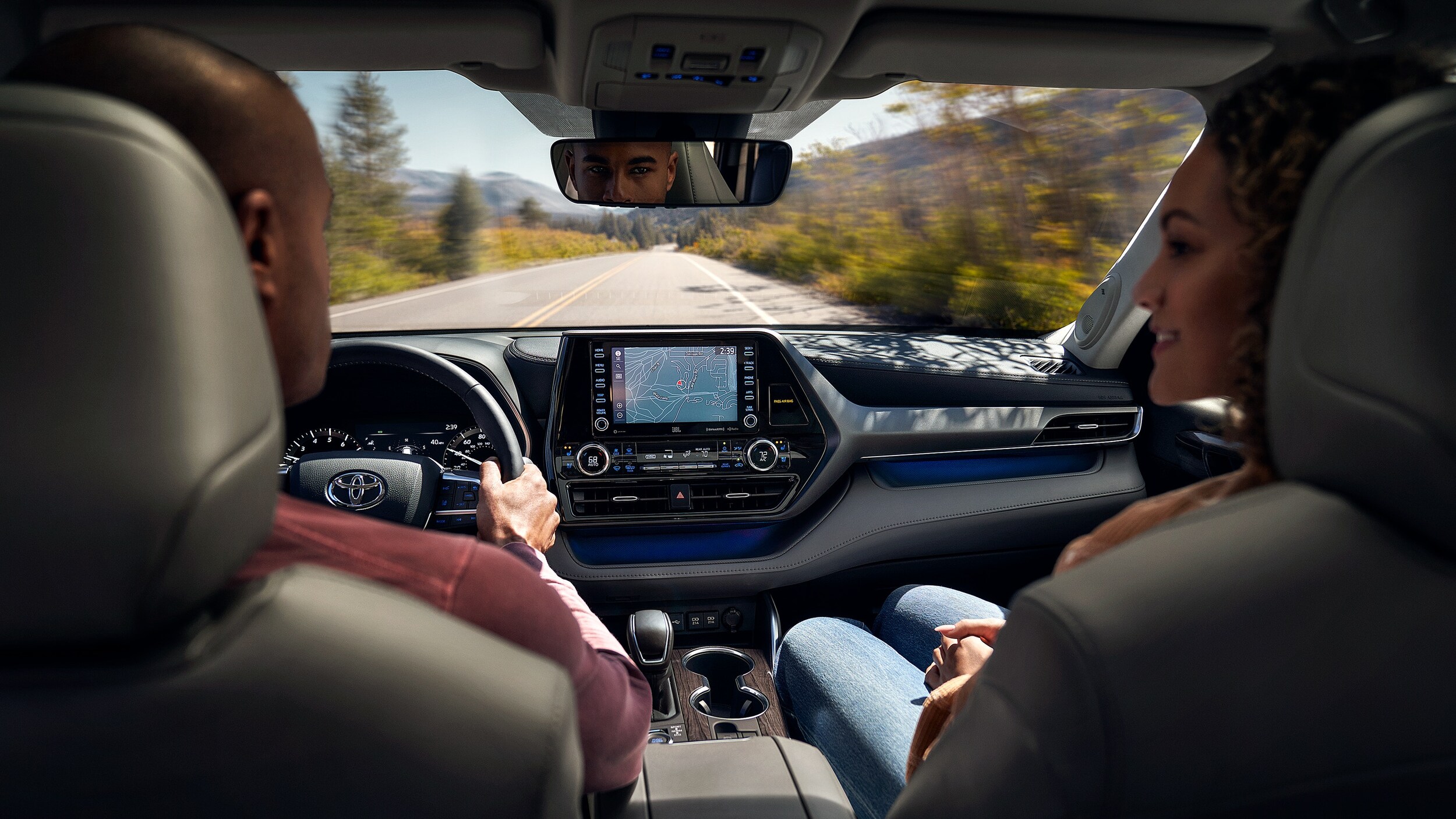 Interior of 2021 Toyota Highlander