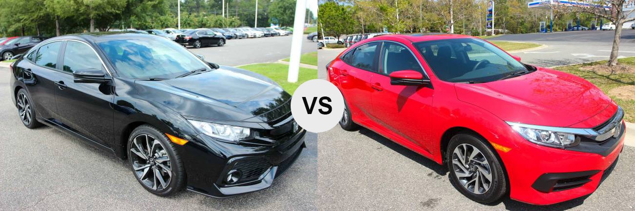 2018 Honda Civic Si vs EX