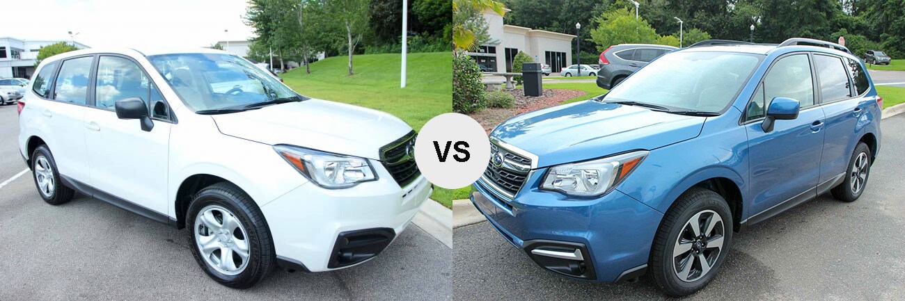 Compare 2018 Subaru Forester 2.5i & 2.5i Premium trims