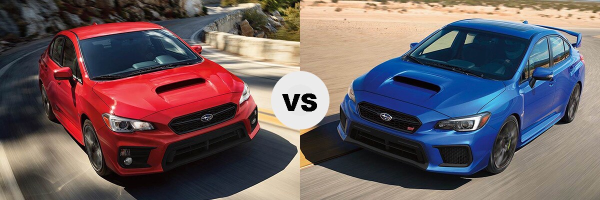 2018 Subaru WRX & WRX STI side-by-sdie