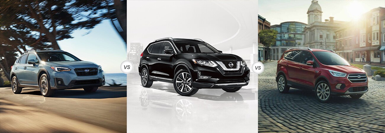 2018 Subaru Crosstrek vs 2018 Nissan Rogue vs 2018 Ford Malibu