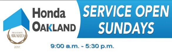 honda oakland service sundays banner.png