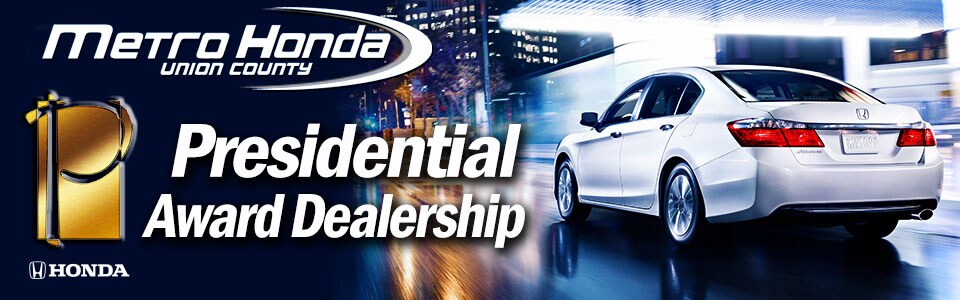 metro Honda Presidents award