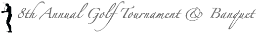 Meet The Challenge Golf Tournament 8th annual golf tournament & banquet banner