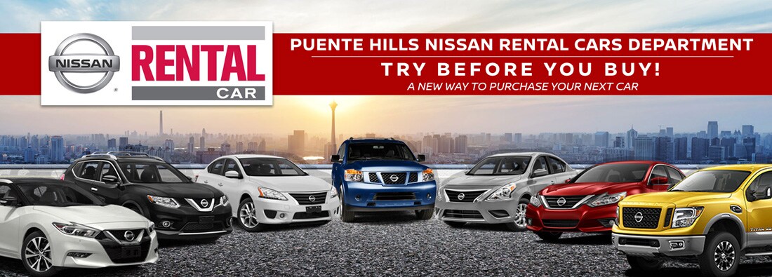 Rental Cars Program at our City of Industry Nissan dealership near West Covina