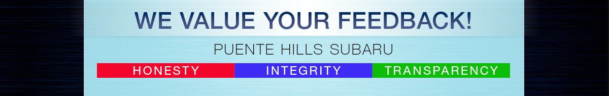 We Value Your Feedback