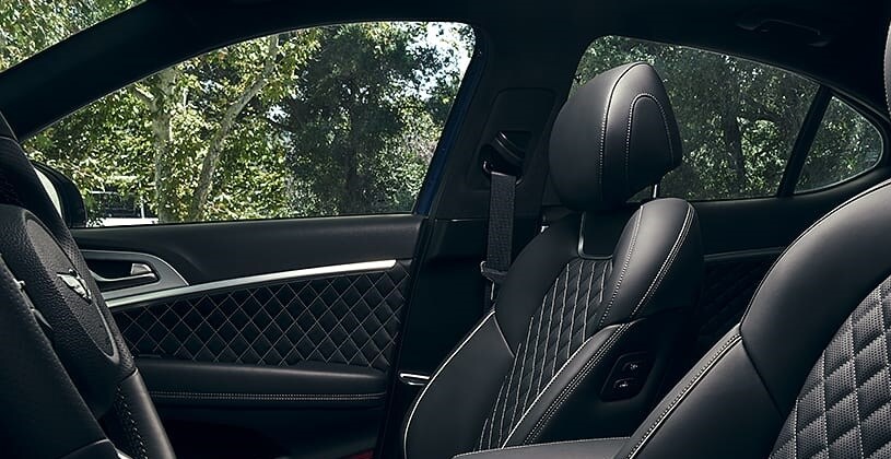 2019 Genesis G70 vs Mercedes C-Class Interior near Naperville, IL