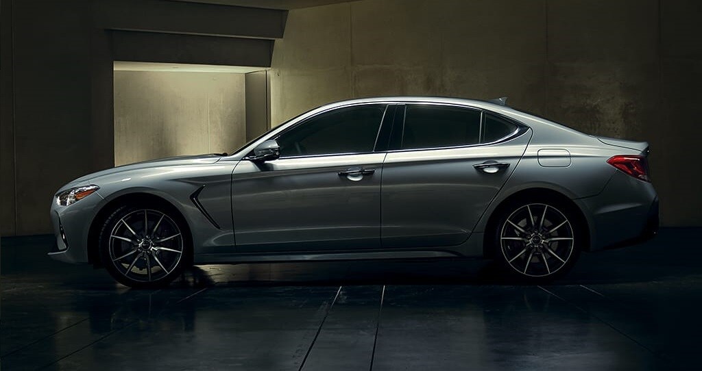 2019 Genesis G70 vs 2019 Mercedes C-Class Exterior near Naperville, IL