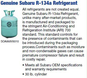 subaru_r134a_refrigerant