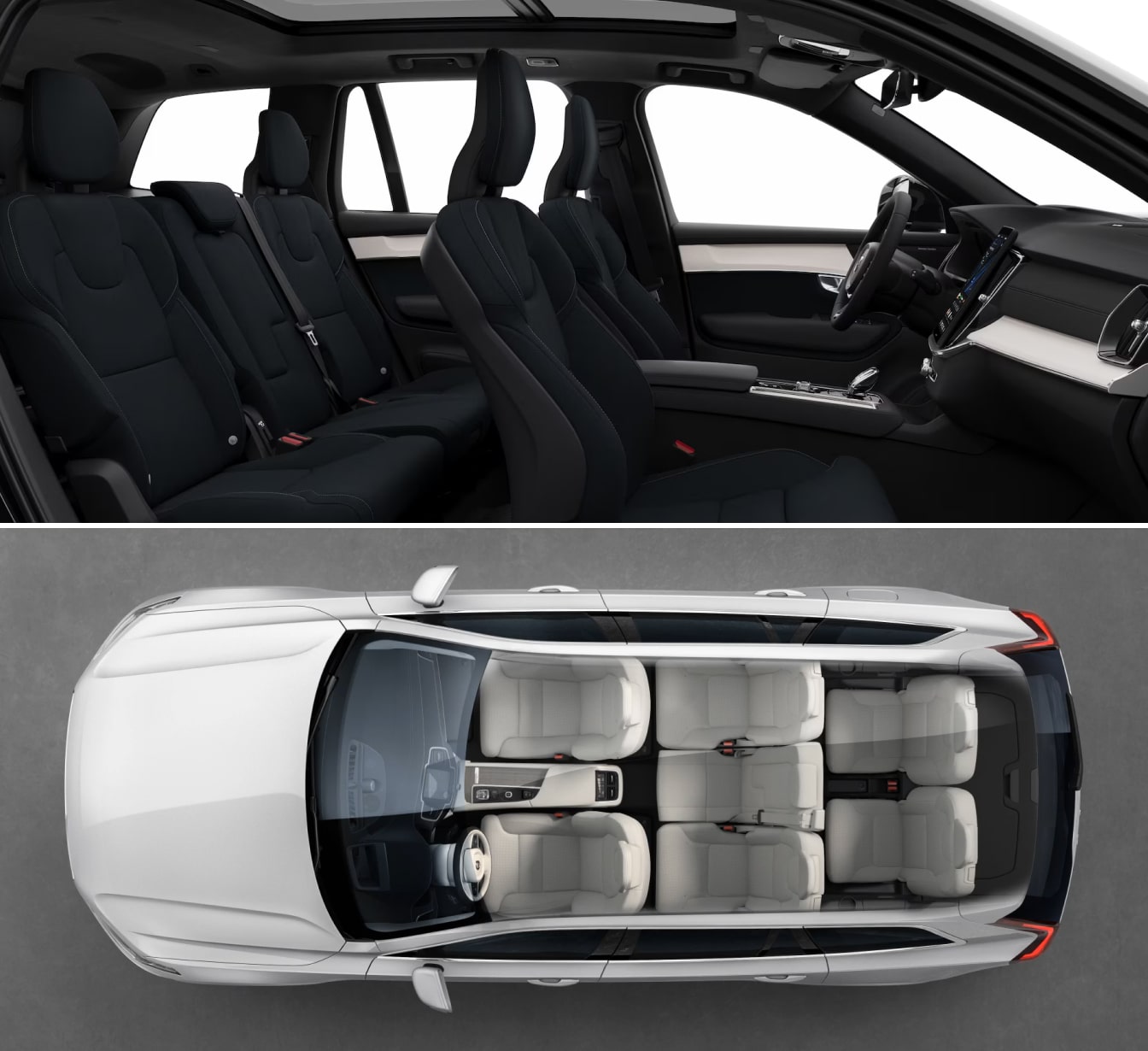 Volvo XC90 Interior Dimensions and Seating
