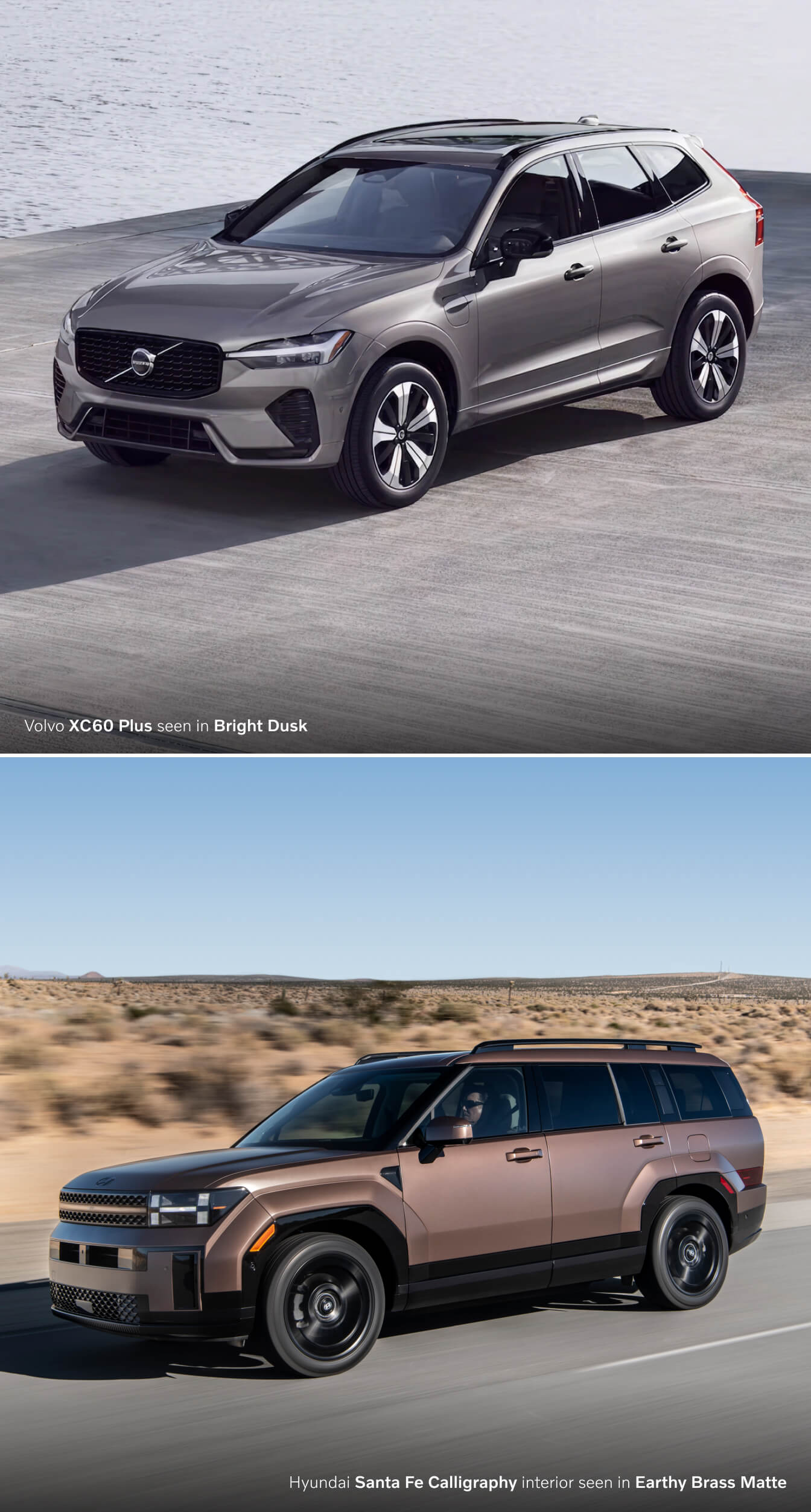 Volvo XC60 vs. Hyundai Santa Fe Dimensions