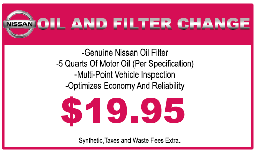 Nissan chantilly oil change coupon #7