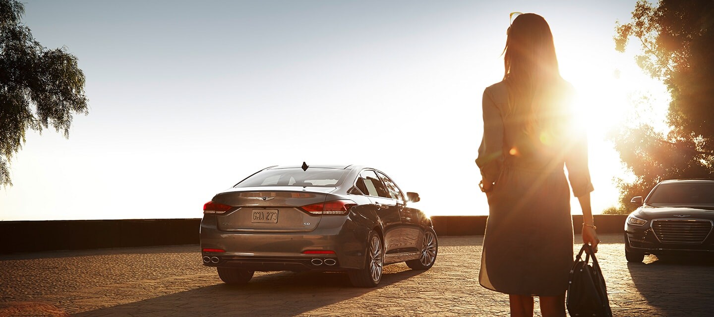 Genesis luxury sedan in Sunrise