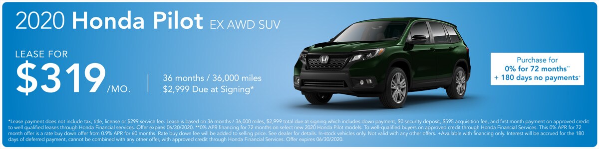 New Honda Pilot Offers New Honda Pilot Offers at Racine Honda