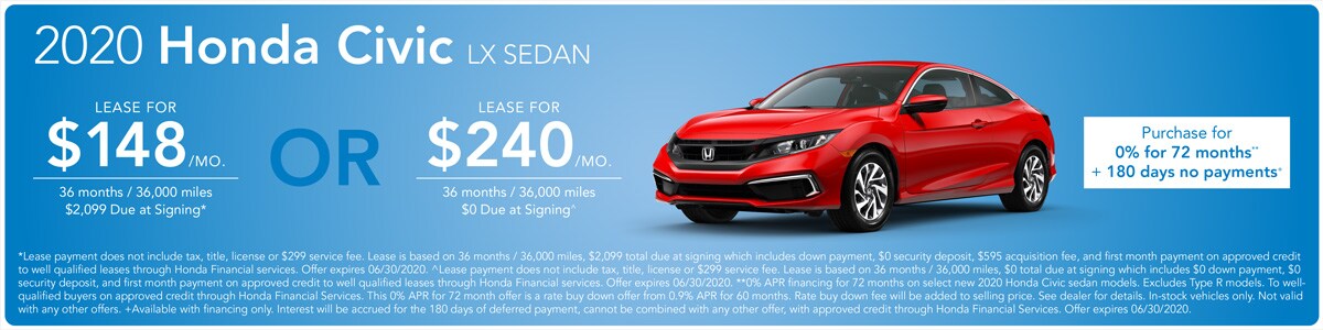New Honda Civic Offers