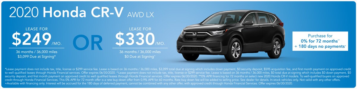 New Honda CR-V Offers New Honda CR-V Offers at Racine Honda