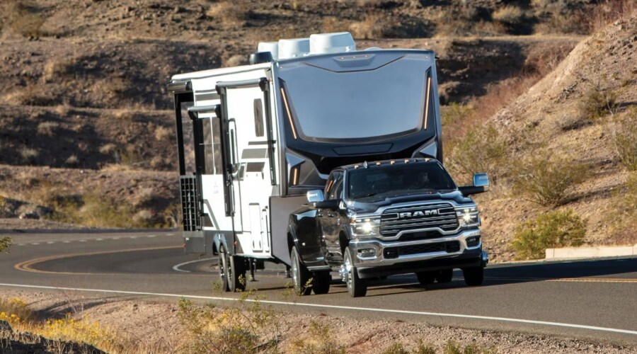 the 2500 and 3500 models are packed with cutting-edge technology designed to make towing safer, easier, and more efficient in Ramsey.