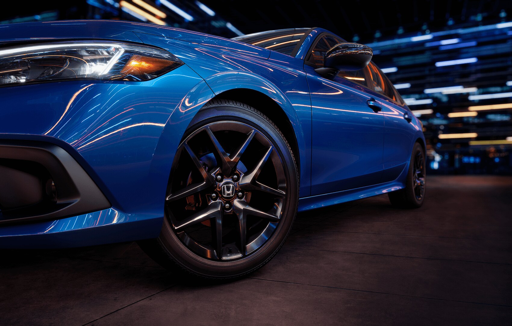 Honda Civic Hood Detail