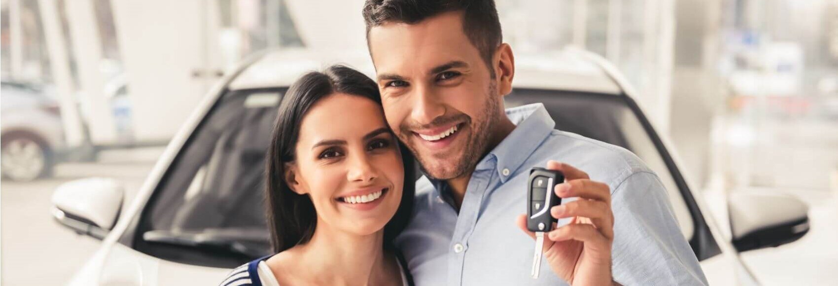 Couple Ready to Drive Off Snipped