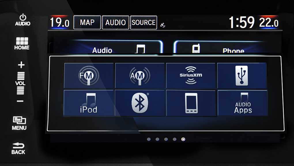 Honda Civic Coupe touchscreen