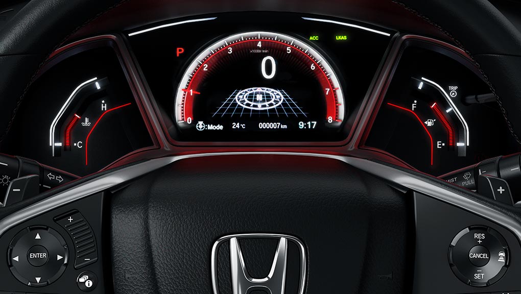 Civic Hatchback gauge cluster