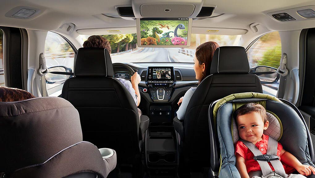 Honda Odyssey rear seats entertainment