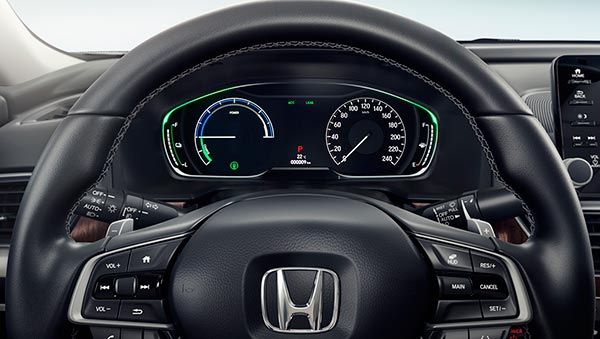 Honda Accord Hybrid Leather Wrapped Steering Wheel