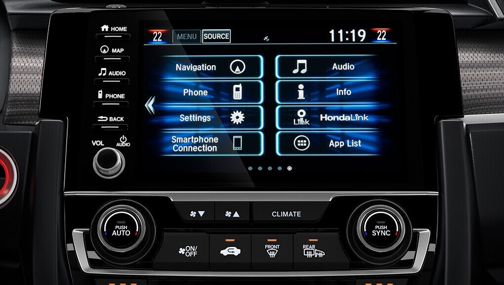 Honda Civic Coupe touchscreen