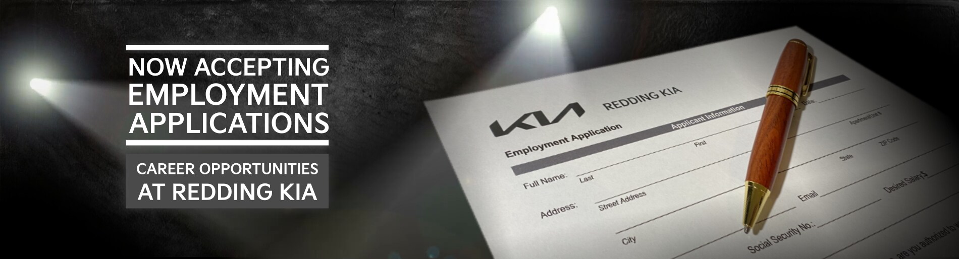 Redding Kia - Now Accepting Employment Applications