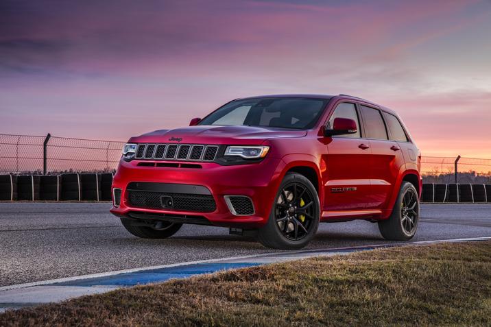 2020 Jeep Grand Cherokee Trackhawk 3-4 view on track red.jpg 2020 Jeep Grand Cherokee Trackhawk - Fall Maintenance For Your Jeep