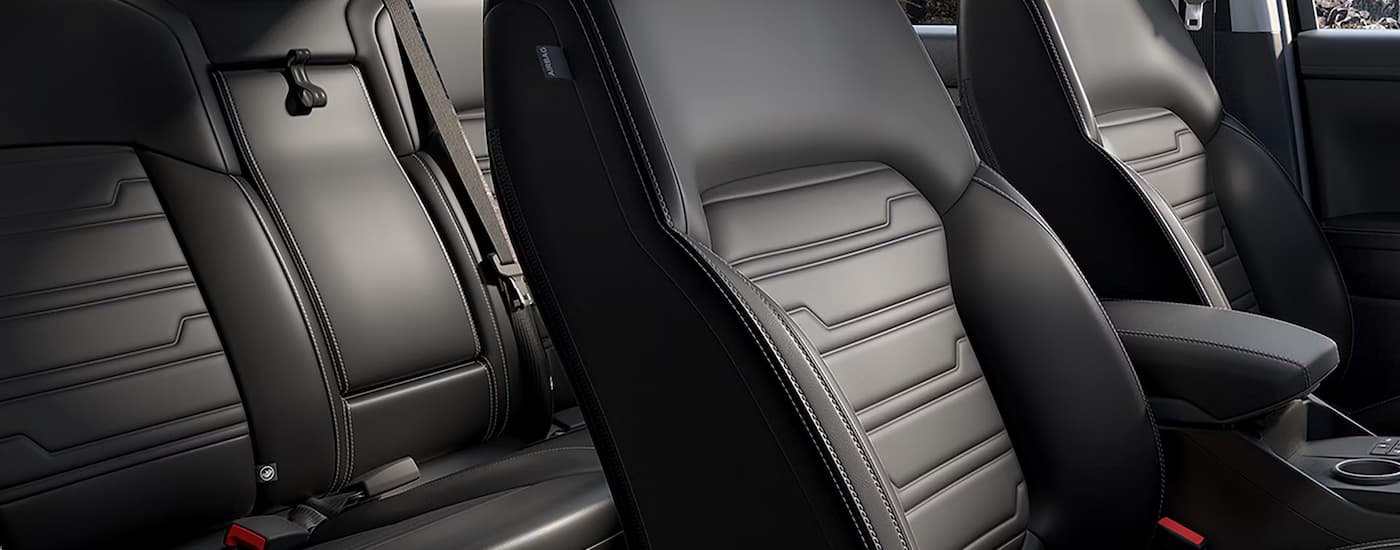 Trucks%20for%20Sale%20Near%20Bowling%20Green%20-%202026%20Ford%20Ranger%20Interior.jpg Black leather seating in a 2026 Ford Ranger truck for sale near Bowling Green