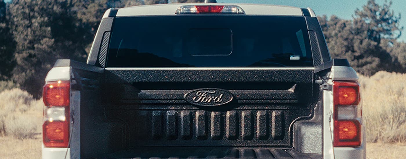 Trucks%20for%20Sale%20Near%20Defiance%20-%202026%20Ford%20Maverick%20Bed.jpg Bed of a white 2026 Ford Maverick