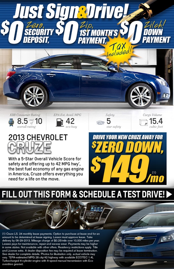 2013 Chevy Cruze at the Big Lot in Springfield MO 