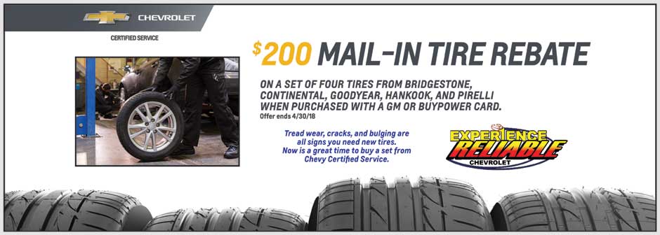 $200 Mail-In Tire Rebate