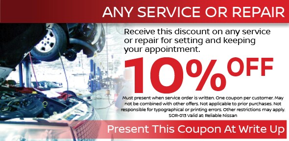 Any Service Coupon, Albuquerque Automotive Service Special. If no image displays, this offer has ended. Any Service Coupon, Albuquerque Nissan Service Special. If no image displays, this offer has ended.