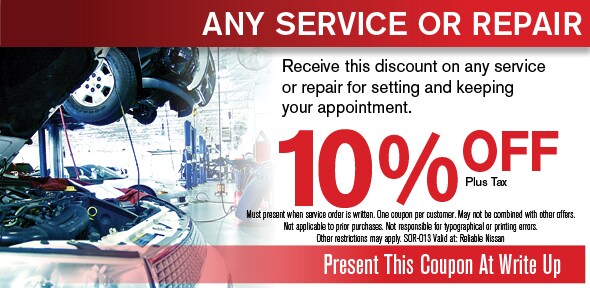Any Service Coupon, Albuquerque Automotive Service Special. If no image displays, this offer has ended. Any Service Coupon, Albuquerque Nissan Service Special. If no image displays, this offer has ended.