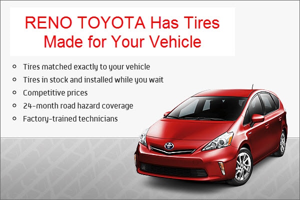 tires for your vehicle from Reno Toyota