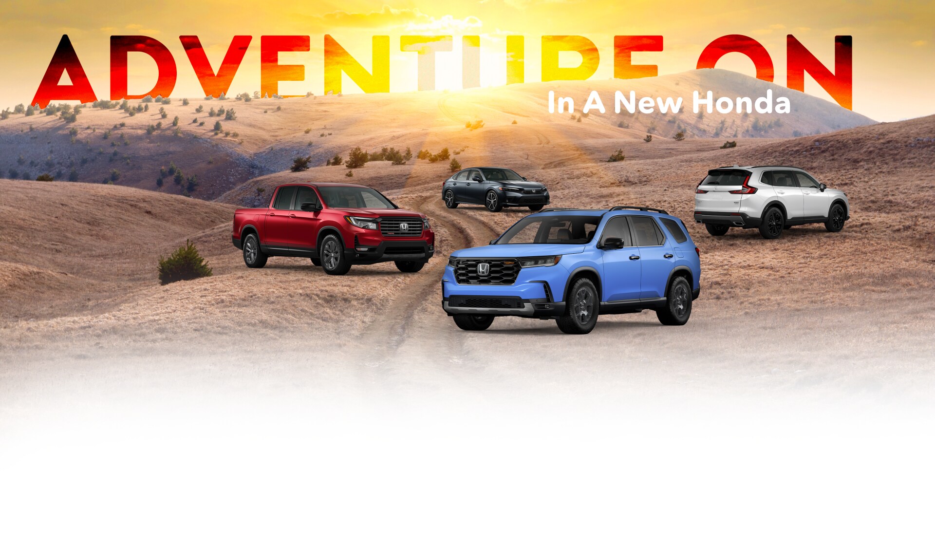 Adventure on in a new honda Adventure on in a new honda