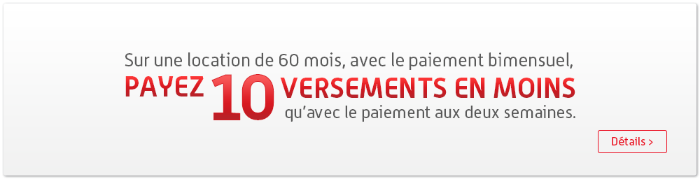 payez 10 versement en moins avec le programme bimensuel de Toyota