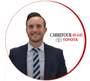 Éric Dubé directeur adjoint aux ventes neufs chez Carrefour 40-640 Toyota