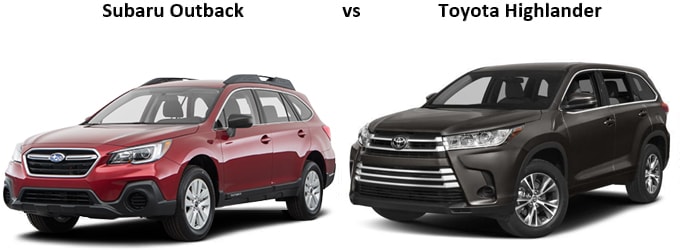 2019 Subaru Outback vs. 2019 Toyota Highlander